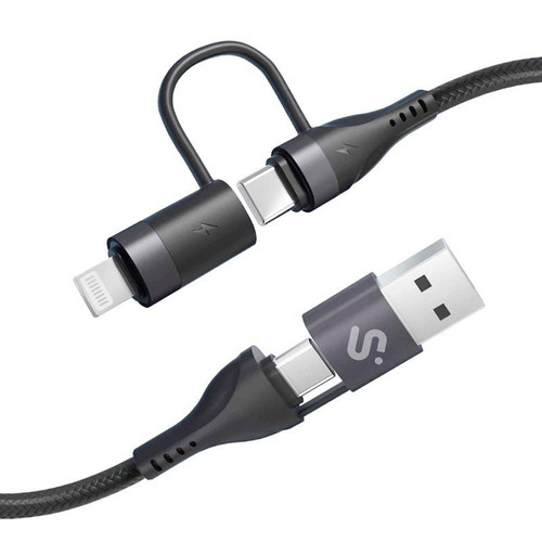 SUBBLIM CABLE TOP 4IN1 60W C-C-L-A 1,2M (Espera 4 dias)