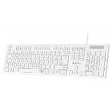 SUBBLIM Teclado Ergonómico Business Slim Silencioso con cable USB Blanco (Espera 4 dias)