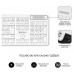 SUBBLIM Teclado Ergonómico y ratón Combo Business Slim Silencioso Inalámbrico 2.4G Blanco (Espera 4 dias)