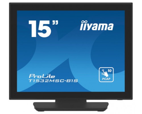 iiyama ProLite T1532MSC-B1S pantalla para PC 38,1 cm (15") 1024 x 768 Pixeles XGA LCD Pantalla táctil Negro (Espera 4 dias)