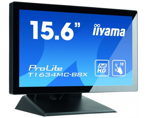 iiyama ProLite T1634MC-B8X monitor pantalla táctil 39,6 cm (15.6") 1920 x 1080 Pixeles Multi-touch Multi-usuario Negro (Espera 4 dias)