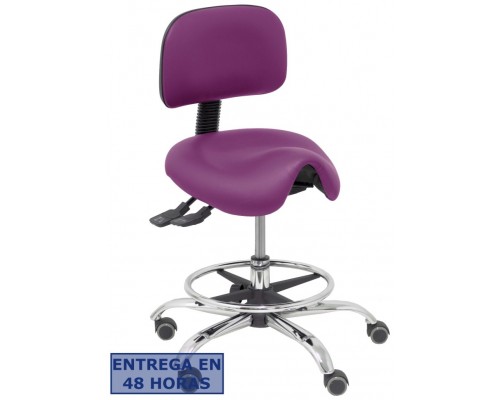 PIQUERAS Y CRESPO Taburete Zarza similpiel morado