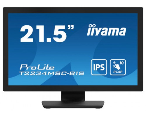 iiyama ProLite T2234MSC-B1S pantalla para PC 54,6 cm (21.5") 1920 x 1080 Pixeles Full HD Pantalla táctil Negro (Espera 4 dias)