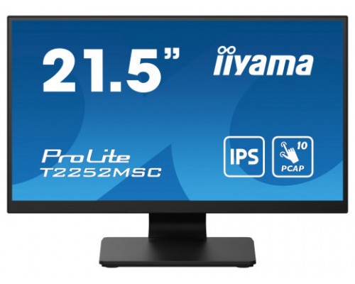 iiyama ProLite T2252MSC-B2 pantalla para PC 54,6 cm (21.5") 1920 x 1080 Pixeles Full HD LCD Pantalla táctil Negro (Espera 4 dias)