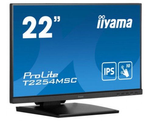 iiyama ProLite T2254MSC-B1AG pantalla para PC 54,6 cm (21.5") 1920 x 1080 Pixeles Full HD LED Pantalla táctil Negro (Espera 4 dias)