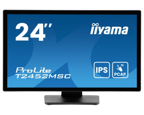 iiyama ProLite T2452MSC-B1AG pantalla para PC 60,5 cm (23.8") 1920 x 1080 Pixeles Full HD LED Pantalla táctil Negro (Espera 4 dias)