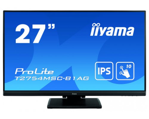 iiyama ProLite T2754MSC-B1AG monitor pantalla táctil 68,6 cm (27") 1920 x 1080 Pixeles Multi-touch Multi-usuario Negro (Espera 4 dias)