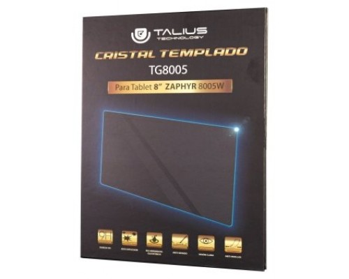Protector cristal templadoTG8005 8" para Zaphyr