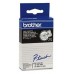 BROTHER Cinta laminada transparente/negro 12mm 7,7m