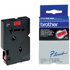 BROTHER Cinta laminada rojo/negro 12mm