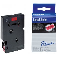 BROTHER Cinta laminada Rojo / negro 9 mm