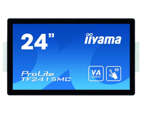 iiyama ProLite TF2415MC-B2 pantalla para PC 60,5 cm (23.8") 1920 x 1080 Pixeles Full HD VA Pantalla táctil Multi-usuario Negro (Espera 4 dias)