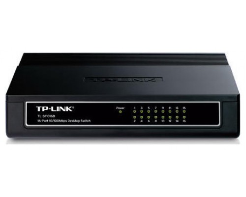 SWITCH NO GESTIONABLE TP-LINK SF1016D 16P ETHERNET