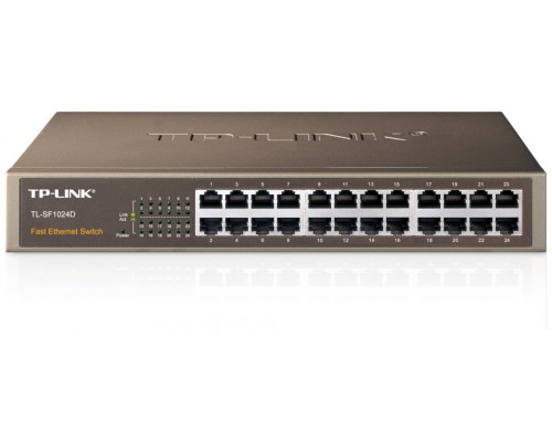 TP-LINK TL-SF1024D switch Fast Ethernet (10/100) Negro (Espera 4 dias)