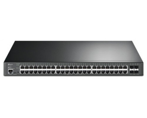 TP-Link TL-SG3452XP JetStream PoE Switch Gestionado L2+ Gigabit Ethernet (10/100/1000) Energía sobre Ethernet (PoE) 1U Negro (Espera 4 dias)