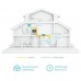 Homeplug Wifi Tp-link Tl-wpa7517 Kit Ac750 Av1000