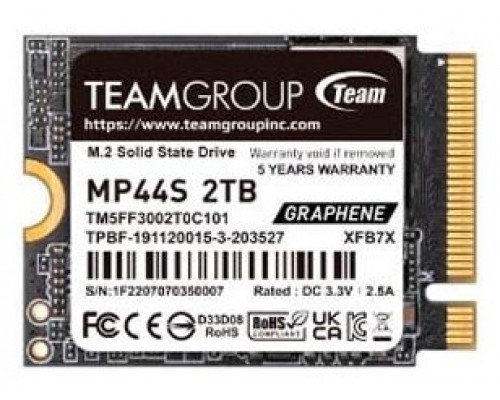DISCO DURO M2 SSD 2TB TEAMGROUP MP44S SSD PCI-E 4.0 2TB