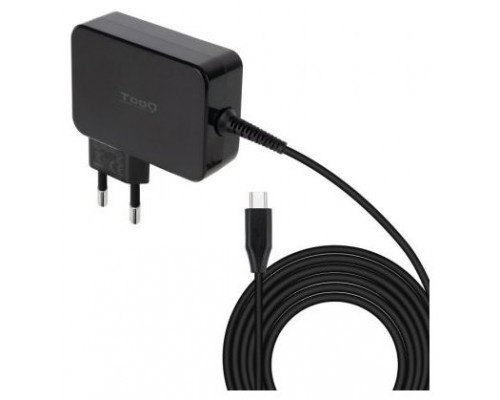 CARGADOR PORTATIL 90W TOOQ GAN USB-C PD NEGRO