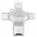 Tooq - Lector de tarjetas externo Micro SD - USB-A -