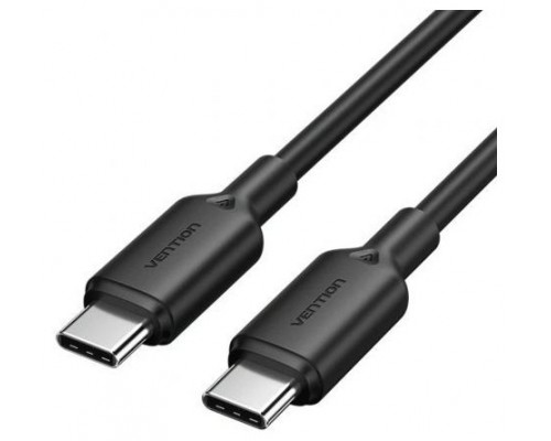 CABLE USB-C A USB-C 2.0 3A 2 M NEGRO VENTION (Espera 4 dias)