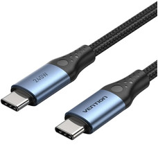 CABLE USB-C A USB-C 240W 1 M NEGRO/AZUL VENTION (Espera 4 dias)-SX2 CABLE USB-C A USB-C 240W 1 M NEGRO/AZUL VENTION (Espera 4 dias)