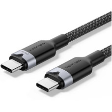 CABLE USB-C A USB-C 240W 2 M NEGRO VENTION (Espera 4 dias)-SX2 CABLE USB-C A USB-C 240W 2 M NEGRO VENTION (Espera 4 dias)