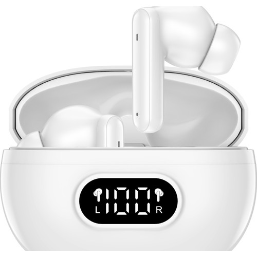 AURICULARES BLUETOOTH DENVER INALAMBRICOS CON ENC (4 MICROFONOS) BLANCO-SX3 AURICULARES BLUETOOTH DENVER INALAMBRICOS CON ENC (4 MICROFONOS) BLANCO