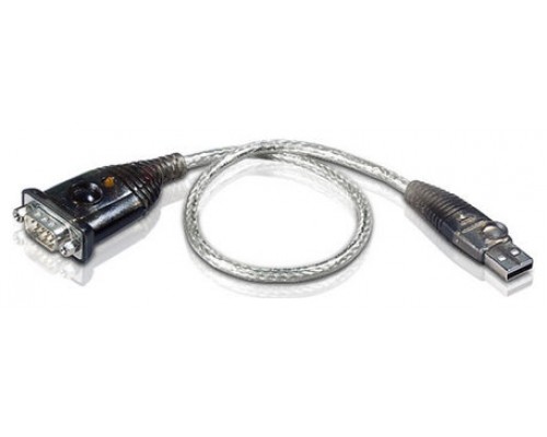 Aten UC232A1-AT adaptador de cable USB RS-232 Negro, Metálico (Espera 4 dias)