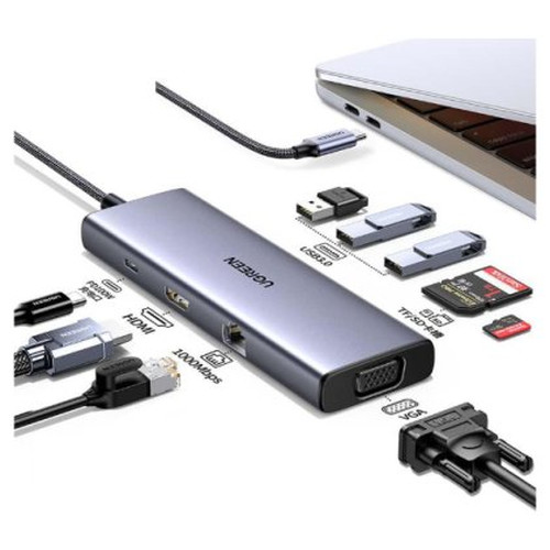 Ugreen Revodok USB-C 6-IN-1 Hub met 4K HDMI USB Tipo C 10000 Mbit/s (Espera 4 dias)-SX8 Ugreen Revodok USB-C 6-IN-1 Hub met 4K HDMI USB Tipo C 10000 Mbit/s (Espera 4 dias)