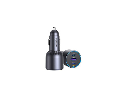 Ugreen 75W 3-Port Fast Car Charg gray Ordenador portátil, Teléfono móvil, Reloj inteligente, Tableta, Teléfono Gris Encendedor de cigarrillos Carga rápida Auto (Espera 4 dias)-SX6 Ugreen 75W 3-Port Fast Car Charg gray Ordenador portátil, Teléfono móvil, Reloj inteligente, Tableta, Teléfono Gris Encendedor de cigarrillos Carga rápida Auto (Espera 4 dias)