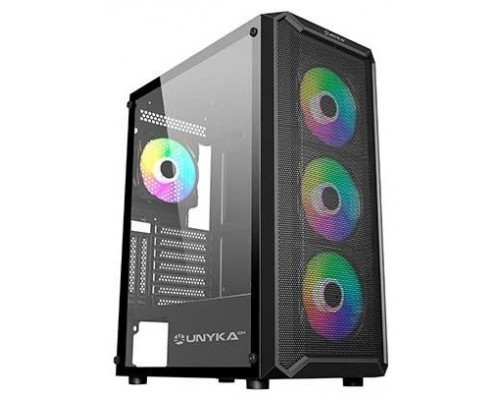 CAJA ATX SEMITORRE GAMING UNYKA ARMOR 3GEN USB TYPE