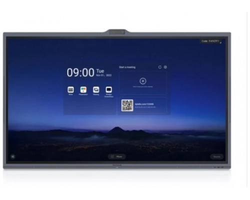 MAXHUB Pantalla interactiva Serie ViewPro de 65", IFP de conferencia todo en uno 500 nits Camara doble de 48MP + 8MP, 8 Conjunto de microfonos 2 altavoces de 1