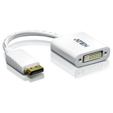 Aten DisplayPort/DVI Adapter DisplayPort Male DVI-I Female Blanco (Espera 4 dias)