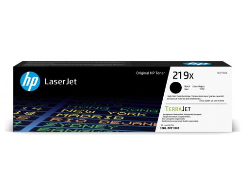 HP Cartucho de Tóner Original LaserJet 219X de alta capacidad negro (Espera 4 dias)
