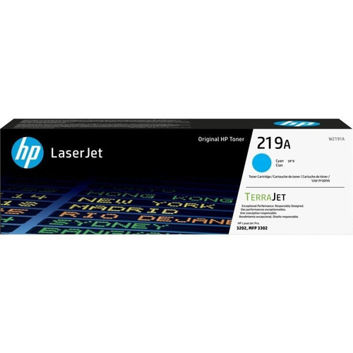 HP 219A Cyan Original LaserJet Toner Cartridge-SX12 HP 219A Cyan Original LaserJet Toner Cartridge