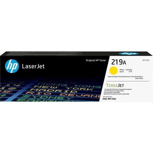 HP 219A Yellow Original LaserJet Toner Cartridge-SX12 HP 219A Yellow Original LaserJet Toner Cartridge
