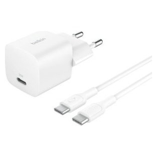 CARGADOR USB BELKIN WCA012KQ1MWH-B6 USB-C PD 25W +-SX4 CARGADOR USB BELKIN WCA012KQ1MWH-B6 USB-C PD 25W +