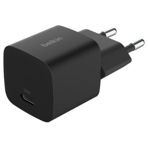 BELKIN 25W USBC PD WALL CHARGER WITH PPS, BLK (Espera 4 dias)-SX6 BELKIN 25W USBC PD WALL CHARGER WITH PPS, BLK (Espera 4 dias)
