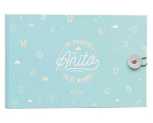 &Aacute;LBUM DE FOTOS MINT - MI PRIMER A&Ntilde;ITO EN EL MUNDO MR.WONDERFUL WOA08995ES (Espera 4 dias)