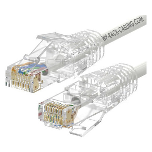 WP CAT 6A U-UTP SLIM PATCH CABLE LENGTH 3 M, AWG 28/7, CU, LS0H, 50U GOLD-PLATED PINS, COLOR WHITE (Espera 4 dias)-SX4 WP CAT 6A U-UTP SLIM PATCH CABLE LENGTH 3 M, AWG 28/7, CU, LS0H, 50U GOLD-PLATED PINS, COLOR WHITE (Espera 4 dias)