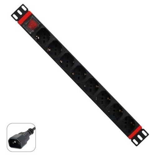 WP WPN-PDU-C01-08 unidad de distribución de energía (PDU) 8 salidas AC 1U Negro, Rojo (Espera 4 dias)-SX9 WP WPN-PDU-C01-08 unidad de distribución de energía (PDU) 8 salidas AC 1U Negro, Rojo (Espera 4 dias)