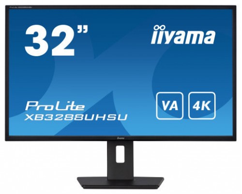 iiyama ProLite XB3288UHSU-B5 pantalla para PC 80 cm (31.5") 3840 x 2160 Pixeles 4K Ultra HD LCD Negro (Espera 4 dias)