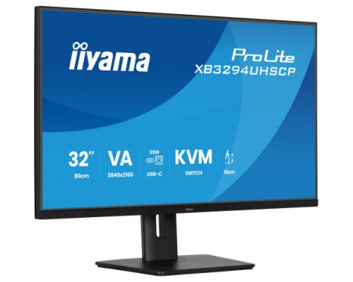 MONITOR IIYAMA, 32 PULGADAS, VA 4K BASE USB-C (95W), CONMUTADOR KVM, PUERTO LAN, COMPATIBILIDAD PIP/PBP (Espera 4 dias)-SX41 MONITOR IIYAMA, 32 PULGADAS, VA 4K BASE USB-C (95W), CONMUTADOR KVM, PUERTO LAN, COMPATIBILIDAD PIP/PBP (Espera 4 dias)