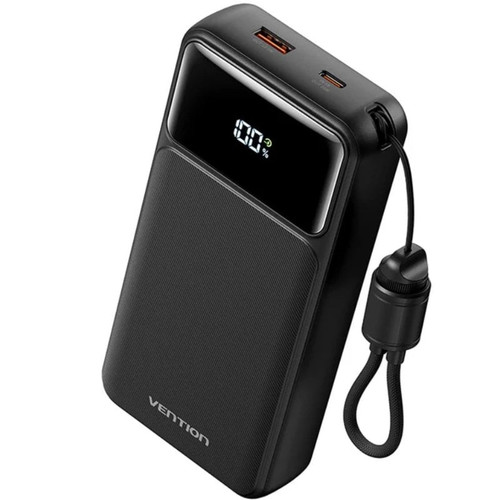 POWER BANK 20000mAh 22.5W + CABLE USB-C NEGRO VENTION (Espera 4 dias)