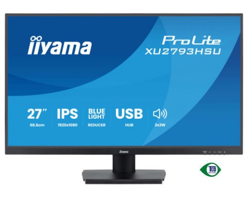 IIYAMA MONITOR PROLITE XU2793HSU-B7, 27" IPS, 1H 1DP, 2x2.0, 100HZ, 300CD (Espera 4 dias)