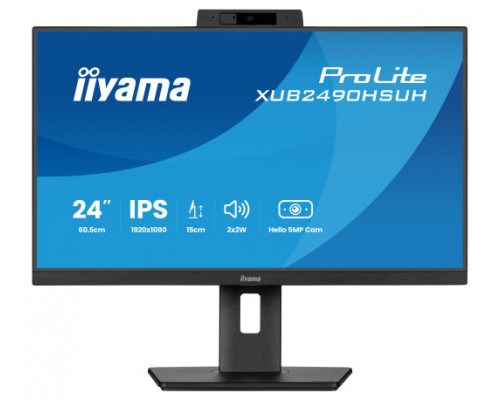 iiyama XUB2490HSUH-B2 pantalla para PC 60,5 cm (23.8") 1920 x 1080 Pixeles Full HD LED Negro (Espera 4 dias)