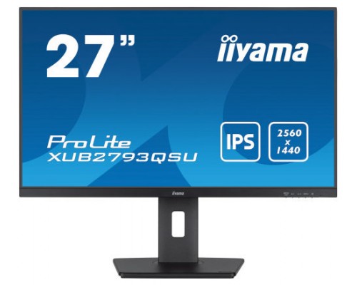 IIYAMA PANTALLA 27" IPS WQHD CON SOPORTE AJUSTABLE EN ALTURA Y FRECUENCIA DE ACTUALIZACIÓN DE 100HZ (Espera 4 dias)