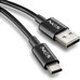 NGS CABLE CARGA RAPIDA USB-A A USB-C 1M NEGRO